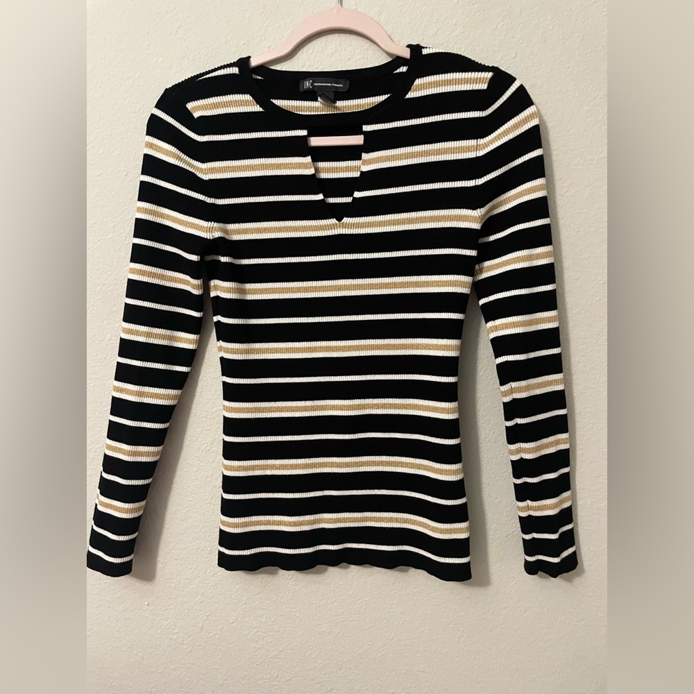 INC International Concepts striped sweater